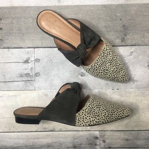 Caslon Luke Knotted Mule Gray Spotted